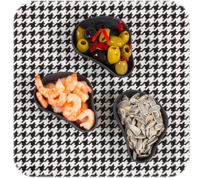 Cookplay Yayoi Appetizer - Schaaltjes- 6-delig - Mat Porselein - 10 x 6 cm - Zwart