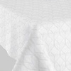 MixMamas Vierkant Tafelkleed Gecoat Jacquard - Ø 180 cm - Ogee - Wit