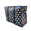 MixMamas Big Shopper met rits - 60 x 45 cm - Stippen - Zwart