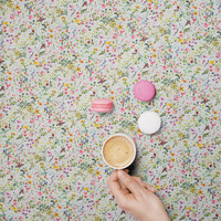 Rond Tafelkleed Gecoat - Ø 140 cm - Bouquet