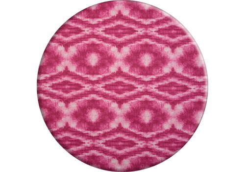 MixMamas Rond Tafelkleed Gecoat - Ø 140 cm - Tie Dye roze