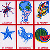 MixMamas Mexicaans Tafelzeil Lotería - 120 x 200 cm - Rood