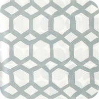 Tafelzeil - 140 x 250 cm - Hexagonal-layers-Wit/Grijs