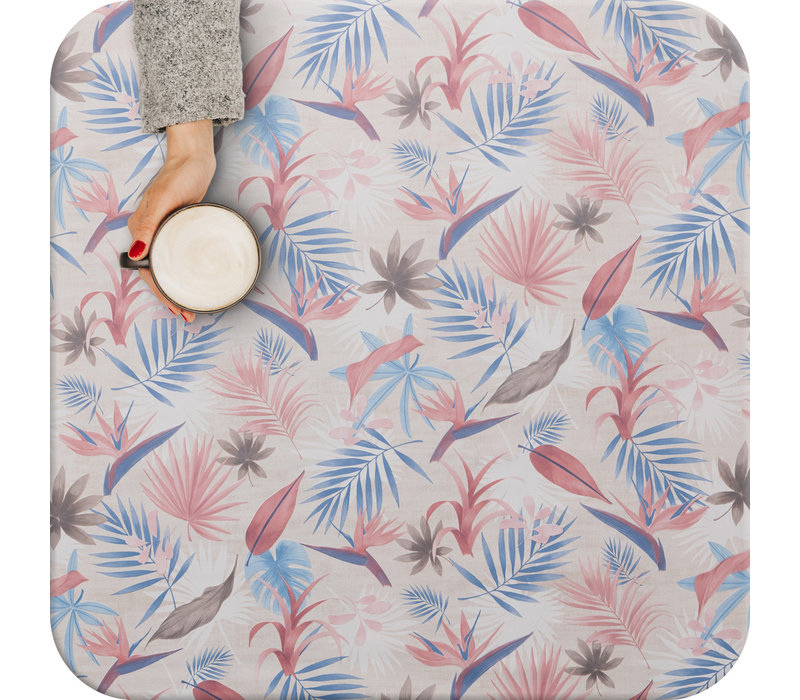 Tafelzeil - 140 x 250 cm - Tropical - roze