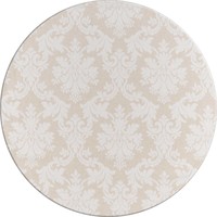 Rond Tafelkleed Gecoat Jacquard - Ø 160 cm – Chateau Barok - Beige