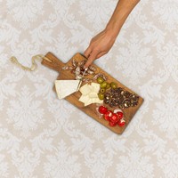 Rond Tafelkleed Gecoat Jacquard - Ø 160 cm – Chateau Barok - Beige