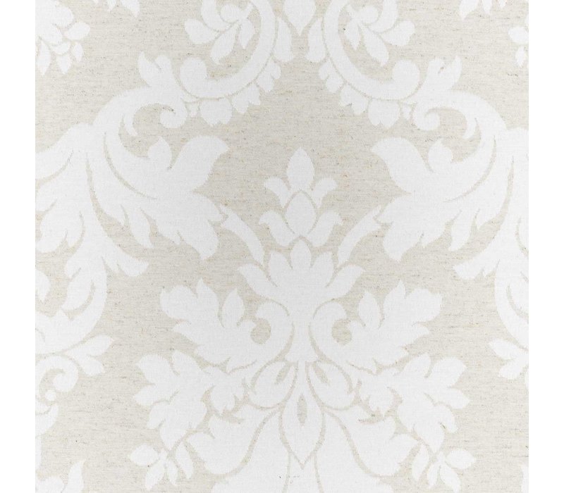 Rond Tafelkleed Gecoat Jacquard - Ø 160 cm – Chateau Barok - Beige