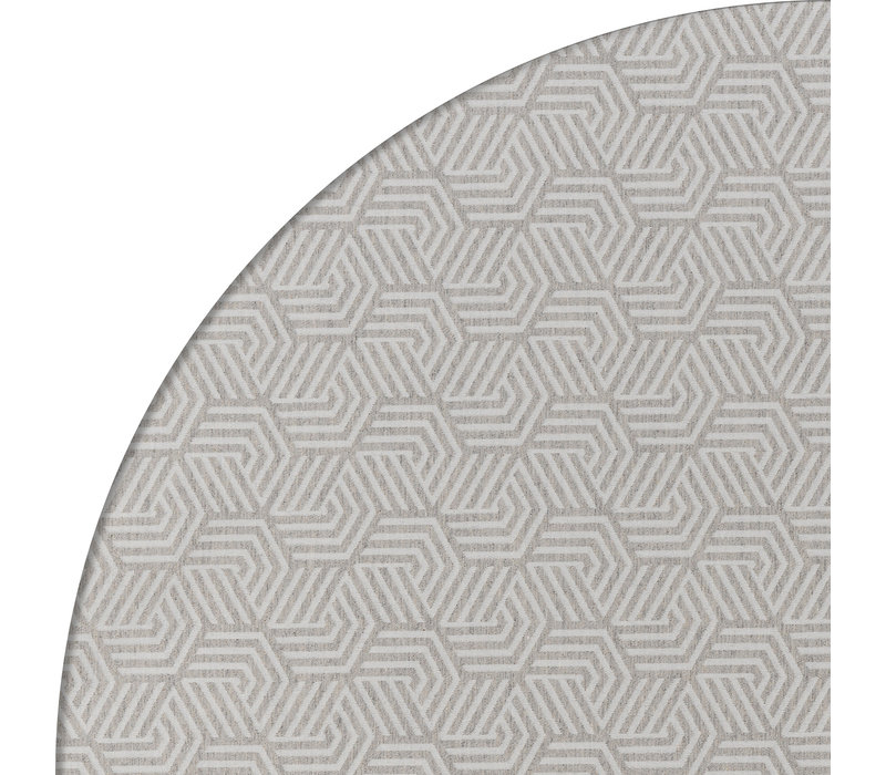 Rond Tafelkleed Gecoat Jacquard - Ø 160 cm – Seamless Hexagon