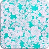 MixMamas Mexicaans Tafelzeil Vintage flower - 120 x 250 cm - Mintgroen