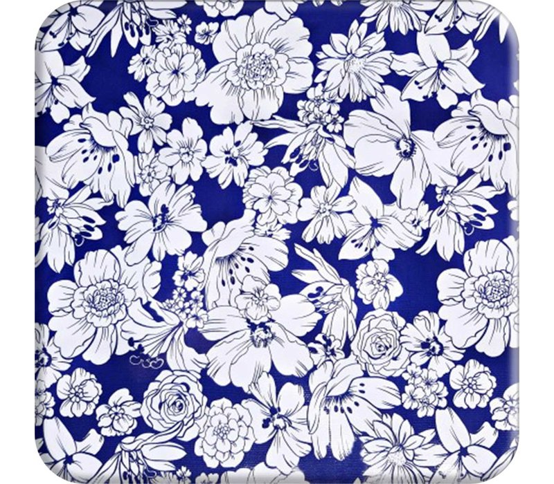 Mexicaans Tafelzeil Vintage flower - 120 x 180 cm - Donkerblauw