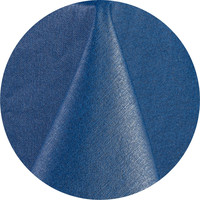 Rond Tafelkleed Gecoat - Ø 160 cm - Linnen look effen - Donkerblauw