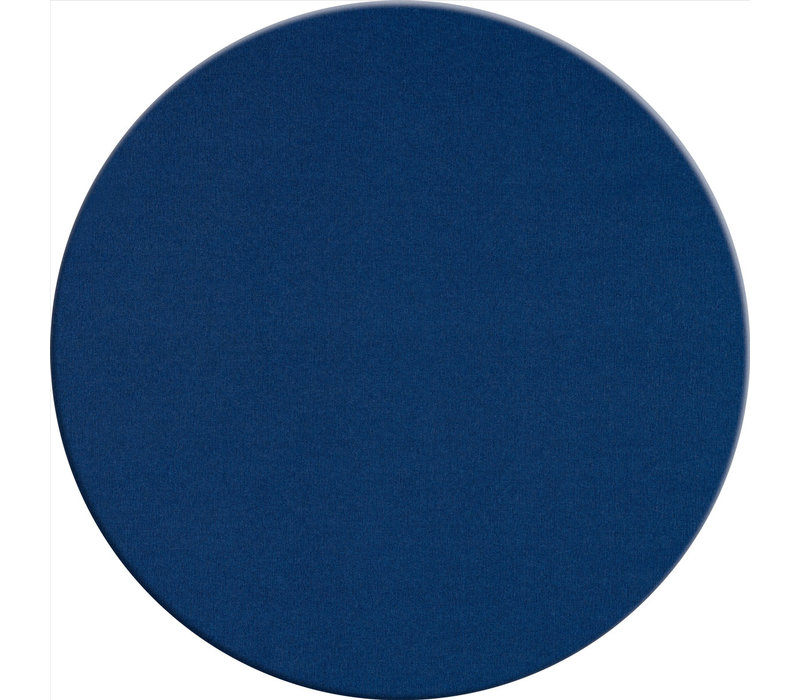 Rond Tafelkleed Gecoat -  Ø 160 cm - Linnen look effen - Donkerblauw