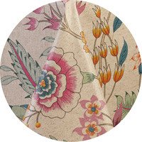 Rond Tafelkleed Gecoat - Ø 160 cm - Flower paradise
