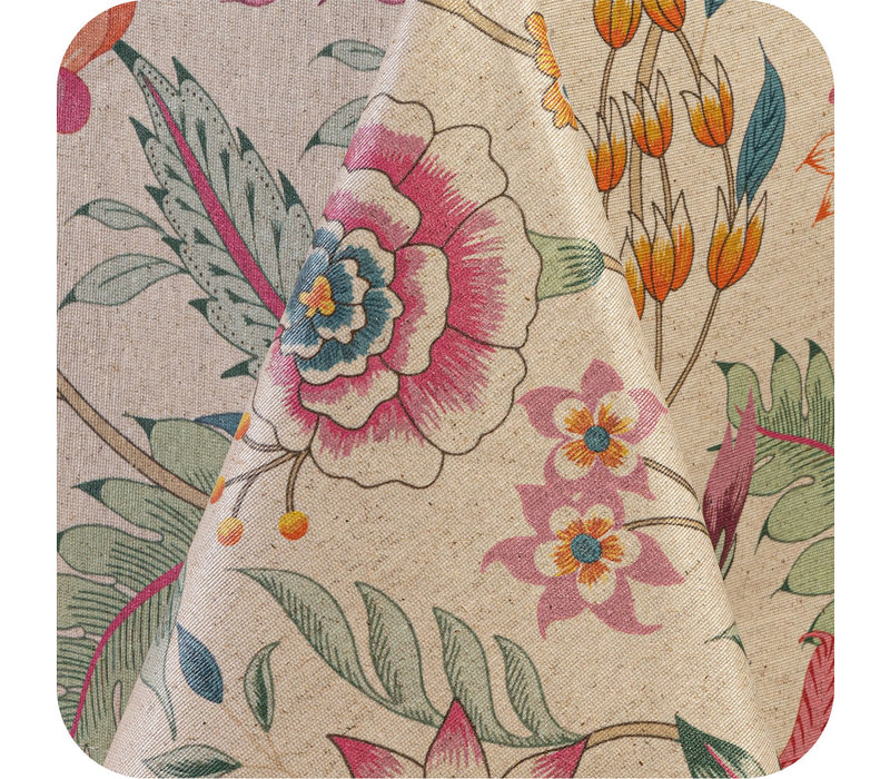 Tafelkleed Gecoat - 140 x 250 cm - Flower paradise