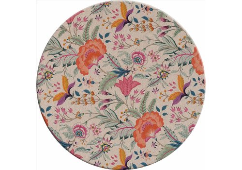 MixMamas Rond Tafelkleed Gecoat - Ø 140 cm - Flower paradise