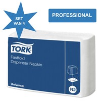 Navulling dispenser servet TORK - 1200 stuks - Wit