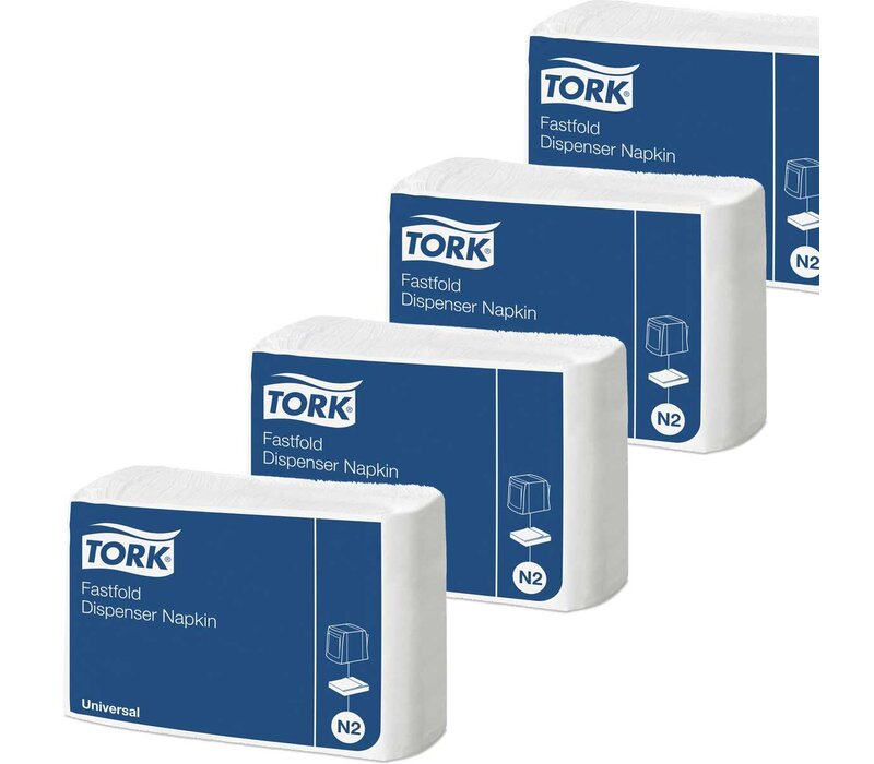 Navulling dispenser servet TORK - 1200 stuks - Wit