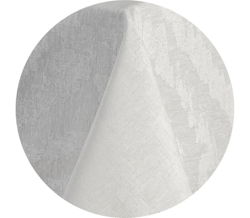 Tafelkleed Gecoat - 140 x 250 cm - Grote ruit - Wit