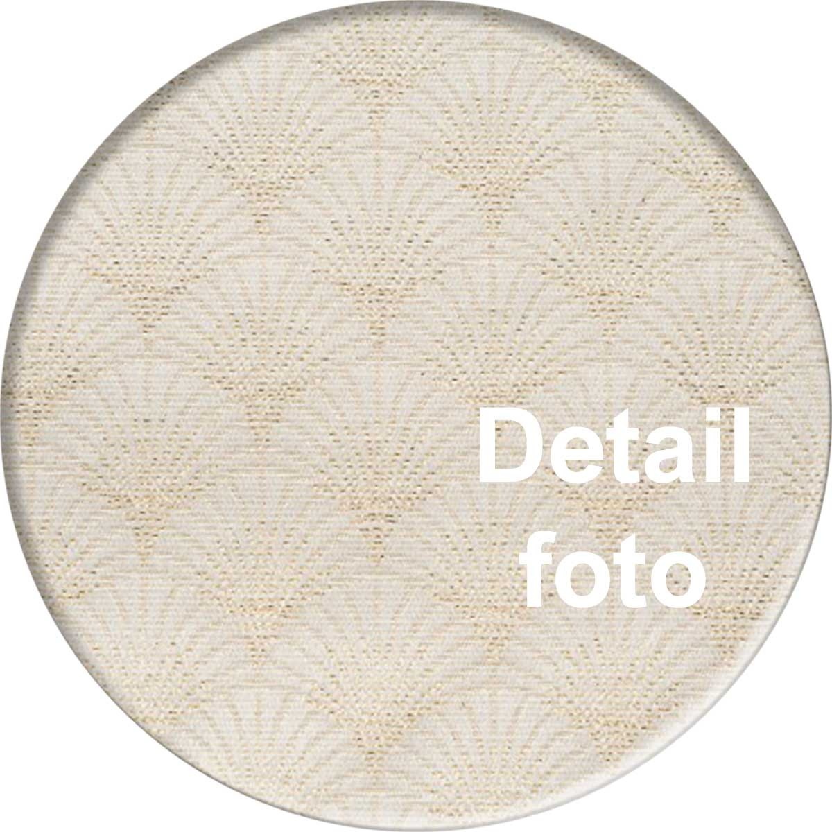 Kersttafelkleed Artdeco Beige met goudglitter rond 160