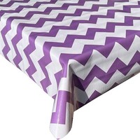 Mexicaans Tafelzeil Zigzag - 120 x 250 cm - Lila