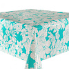 Tafelzeil Vintage flower - 120 x 250 cm - Mintgroen