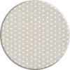 Rond Tafelkleed Gecoat - Ø 140 cm - Stippen - Beige/Wit