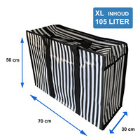 Boodschappentas XL 70x50x30 cm set van 3 stuks