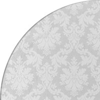 Rond Tafelkleed Gecoat Jacquard - Ø 160 cm -Chateau Barok - Wit