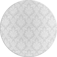 Rond Tafelkleed Gecoat Jacquard - Ø 160 cm -Chateau Barok - Wit