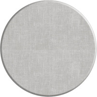 Rond Tafelzeil-  Ø 180 cm - Linnen look  Lichtgrijs