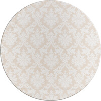 Rond Tafelkleed Gecoat Jacquard - Ø 160 cm – Chateau Barok - Beige