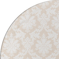 Rond Tafelkleed Gecoat Jacquard - Ø 160 cm – Chateau Barok - Beige