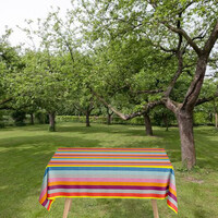 Tafelkleed Gecoat - 140 x 250 cm - Happy Stripes