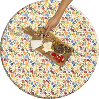 Rond Tafelkleed Gecoat -  Ø 160 cm - Happy Flowers