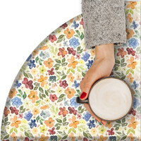 Rond Tafelkleed Gecoat -  Ø 160 cm - Happy Flowers