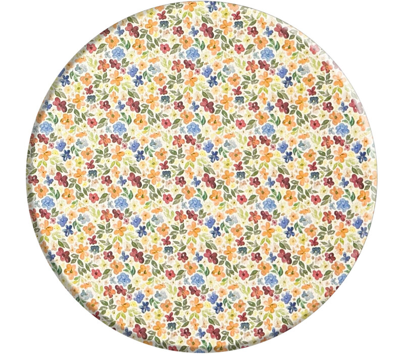 Rond Tafelkleed Gecoat -  Ø 160 cm - Happy Flowers