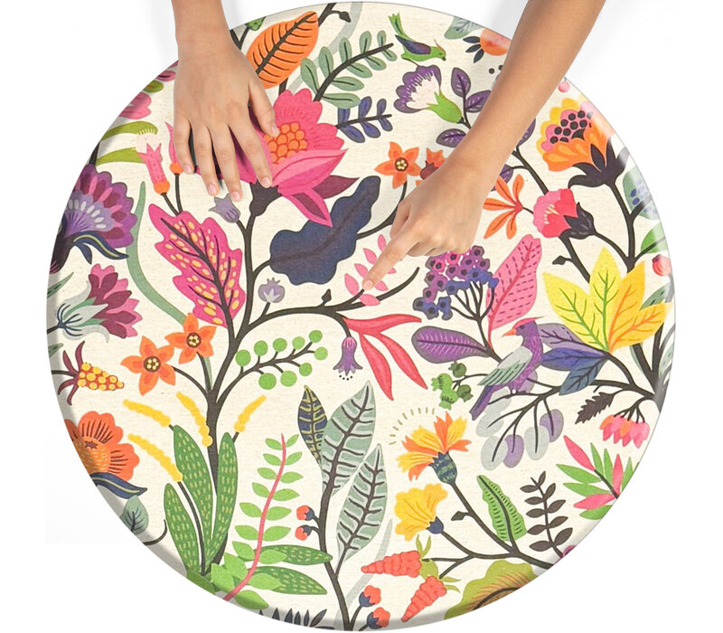 Rond Tafelkleed Gecoat -  Ø 160 cm - Exotic Floral
