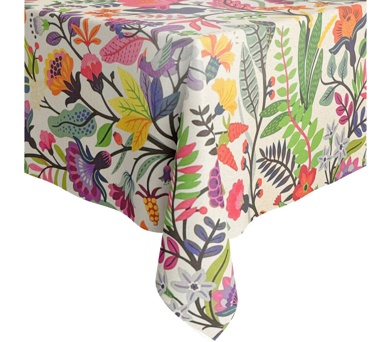 Rond Tafelkleed Gecoat -  Ø 160 cm - Exotic Floral