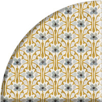 Rond Tafelkleed Gecoat -  Ø 160 cm - Ocre Harmony