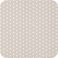 Tafelkleed Gecoat Stippen - 140 x 200 cm - Beige/Wit