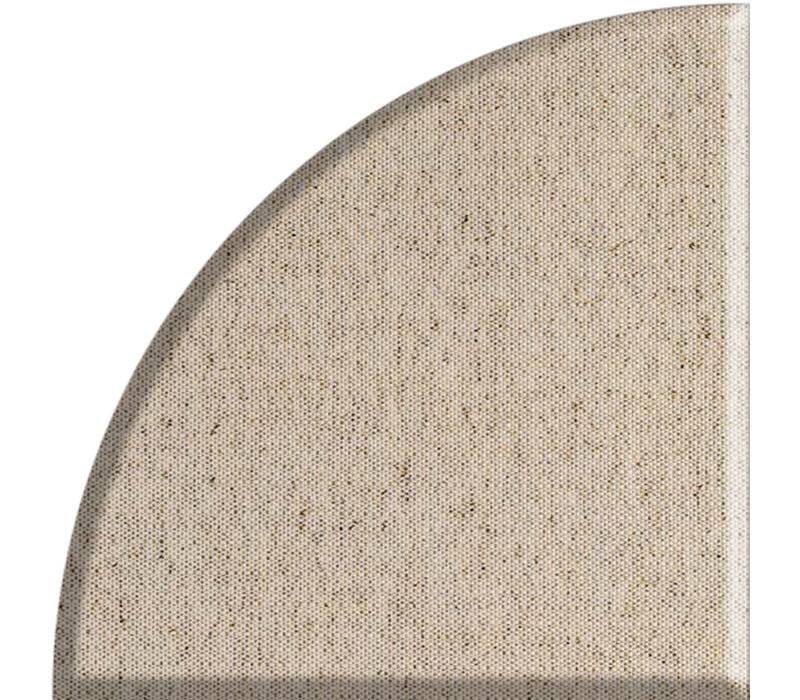 Rond Tafelkleed Gecoat Jacquard -  Ø 160 cm - Effen linnenmix Beige