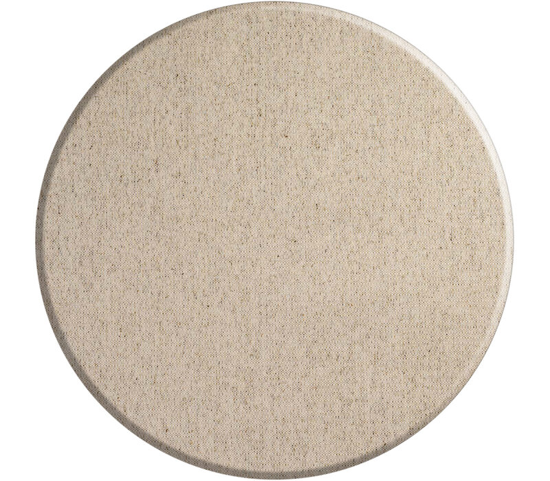 Rond Tafelkleed Gecoat Jacquard -  Ø 160 cm - Effen linnenmix Beige