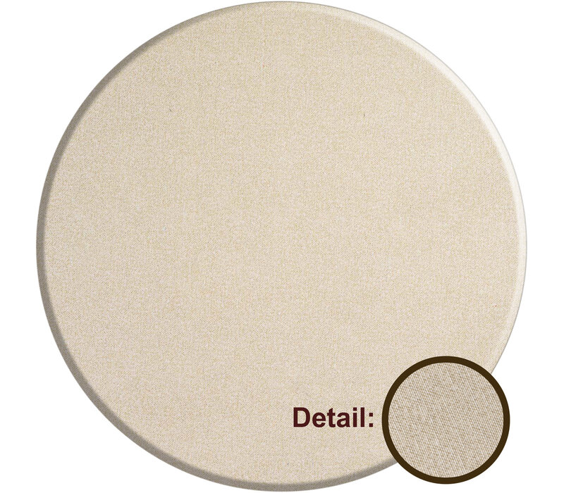 Rond Tafelkleed Gecoat -  Ø 160 cm - Linnen look effen - Beige