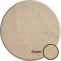Rond Tafelkleed Gecoat -  Ø 180 cm - Linnen look effen - Taupe