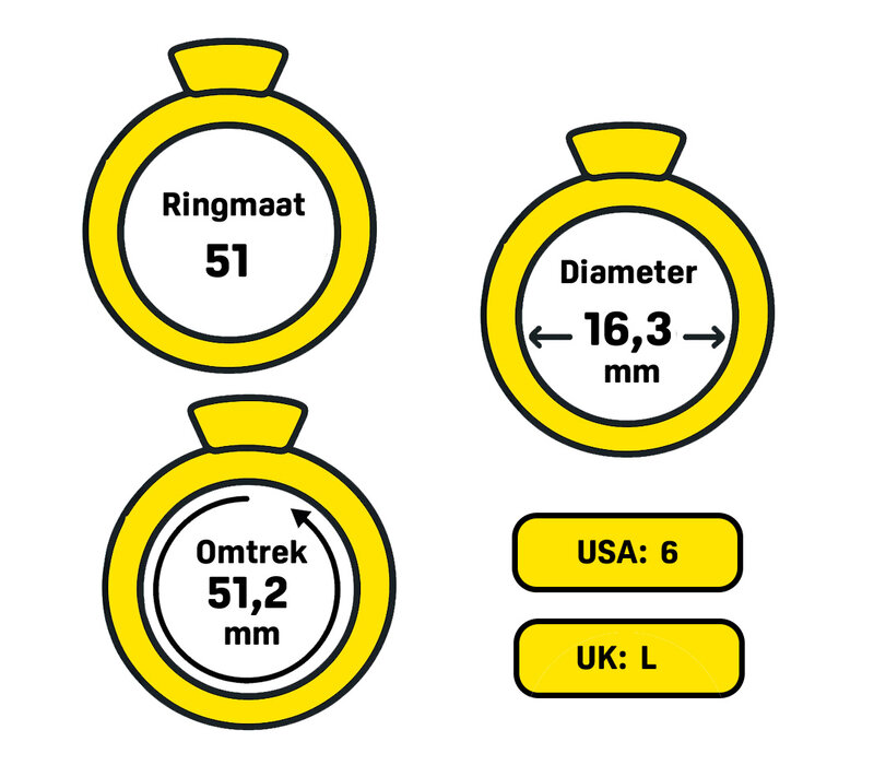 Ring met Roos - Midnight Blue - Zwart-Blauw- Acryl