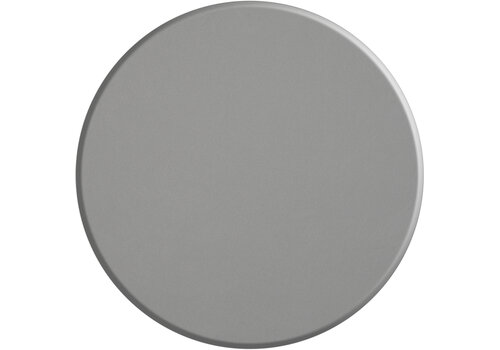 MixMamas Rond Tafelkleed Gecoat -  Ø 160 cm - Linnen look effen - Grijs