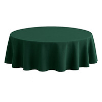 Rond Tafelkleed Gecoat -  Ø 160 cm - Linnen look effen Groen