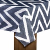 MixMamas Tafelkleed Gecoat - 140 x 250 cm - ZIGZAG D-blauw