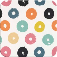 Tafelkleed Gecoat - 140 x 250 cm - painted circled dots