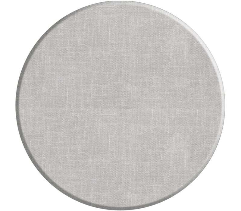 Rond Tafelzeil-  Ø 180 cm - Linnen look  Lichtgrijs